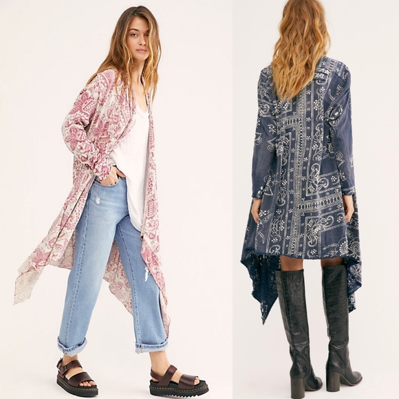 New magnolia pearl stargazer cardi purple pink bandana cardigan OS Karesa ithaca - Picture 8 of 16